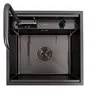 Кухонна мийка CM 50*50 прихована PVD чорна VALESO Handmade (змішувач в комплекті)