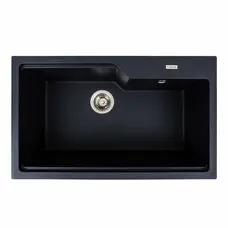 Гранітна мийка для кухні VALESO NIKA 7545 матова Карбон