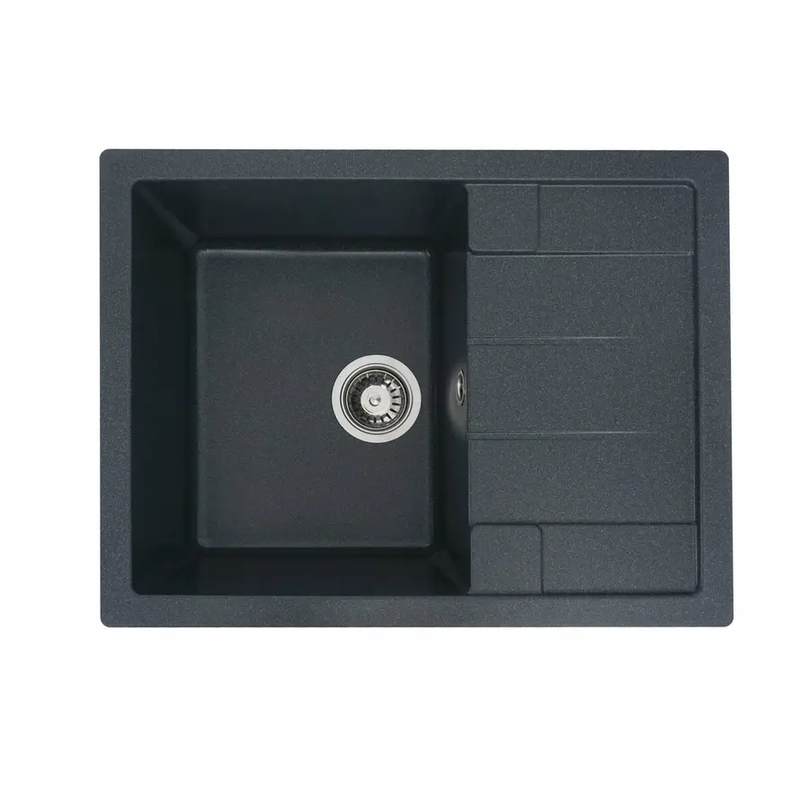 Гранитная мойка для кухни VALESO INTENSO 6550 матовая Антрацит
