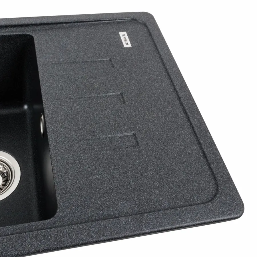 Гранітна мийка для кухні VALESO LIANA 6243 матова Карбон