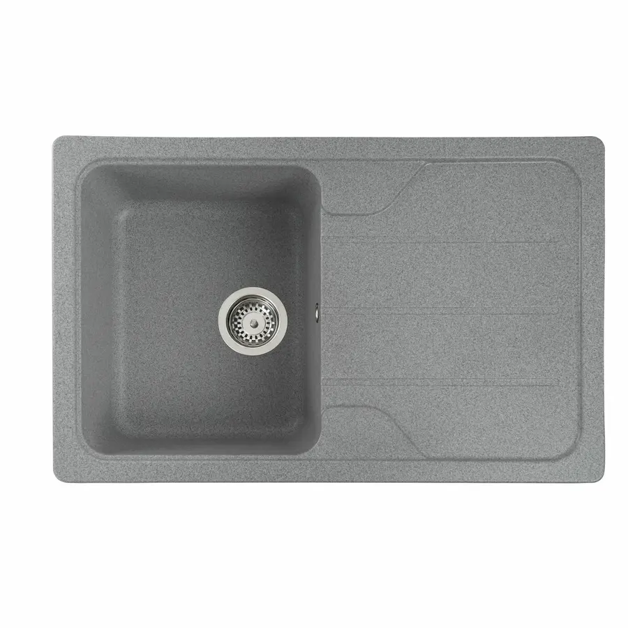 Гранітна мийка для кухні VALESO VERONA 7850 матова Сіра