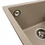 Гранітна мийка для кухні VALESO RUBA 4040 матова Сафарі
