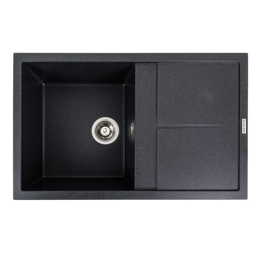 Гранітна мийка для кухні VALESO SELENA 7950 матова Карбон