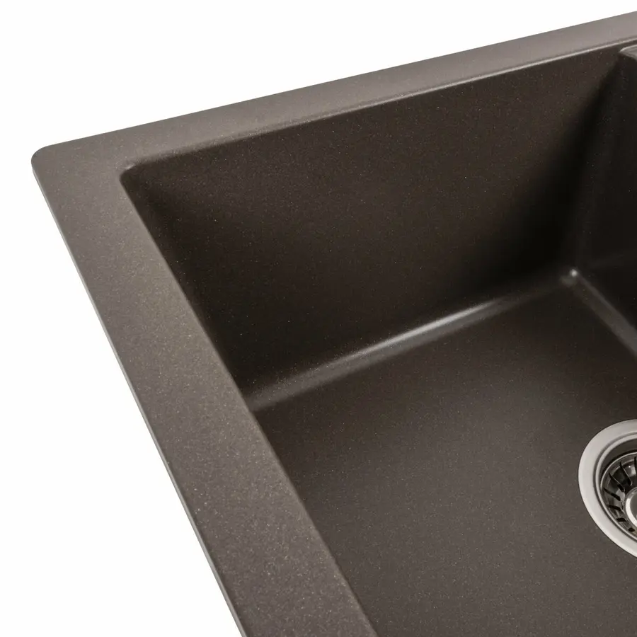 Гранитная мойка для кухни VALESO INTENSO 6550 матовая Темная Скала