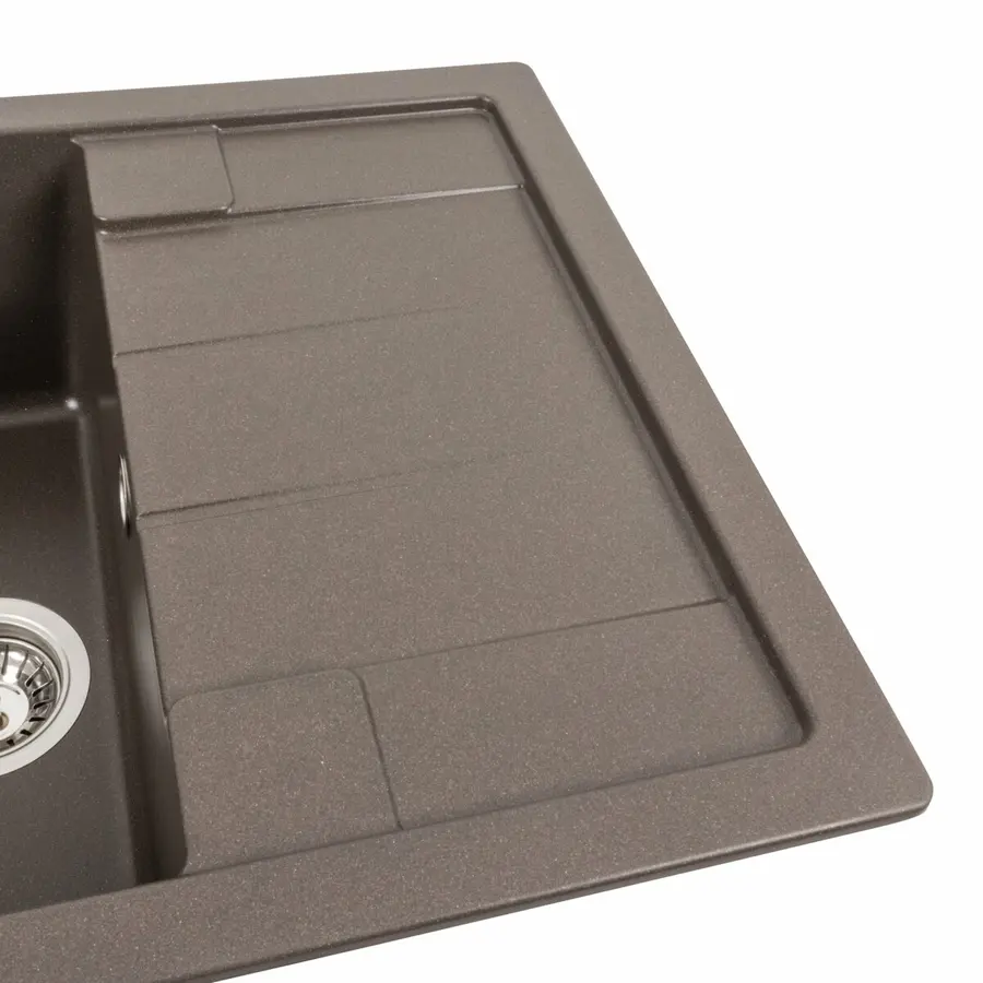 Гранитная мойка для кухни VALESO INTENSO 6550 матовая Темная Скала