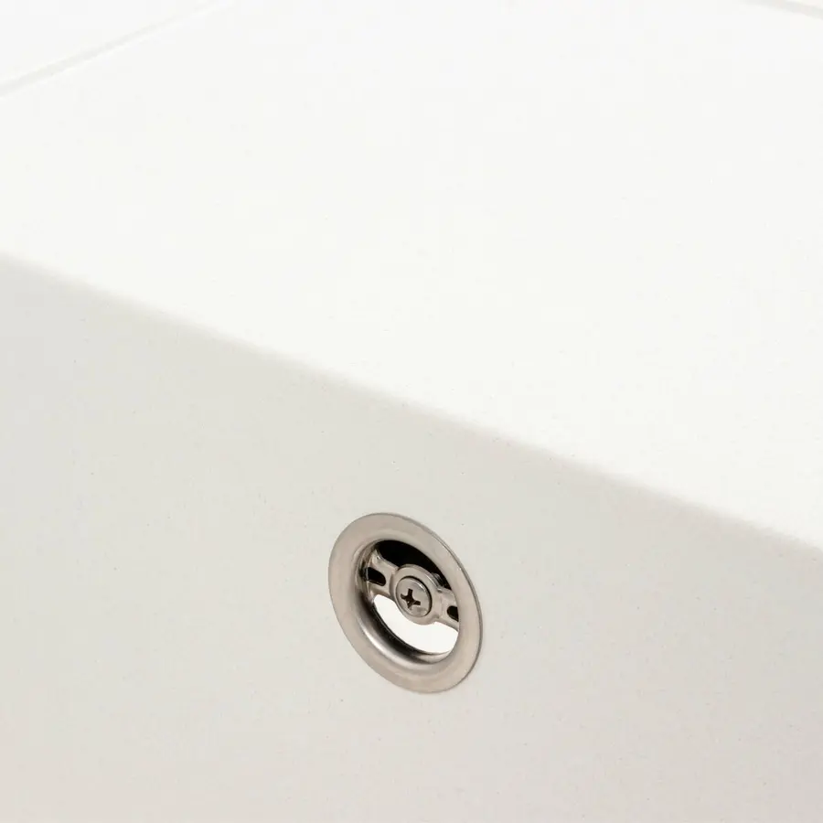 Гранітна мийка для кухні VALESO AZURIT 7950 матова Білосніжна