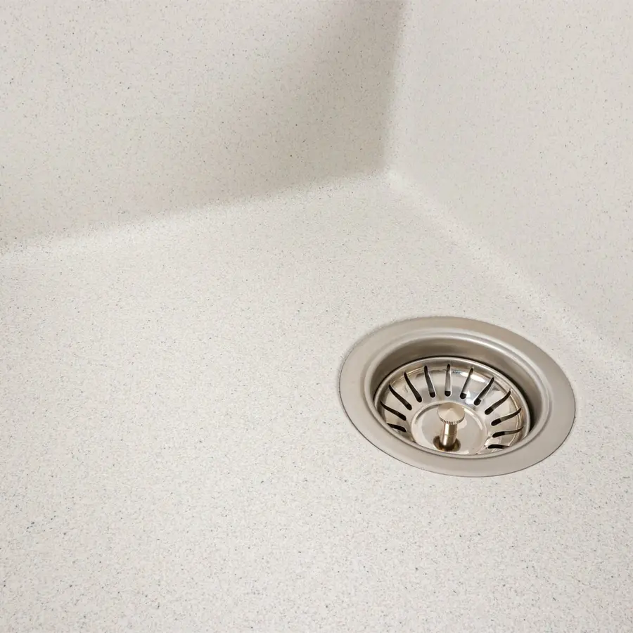 Гранитная мойка для кухни VALESO LOTOS 6550 матовая Белая в точку