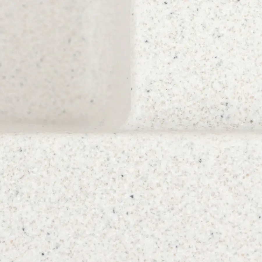 Гранитная мойка для кухни VALESO LOTOS 6550 матовая Белая в точку