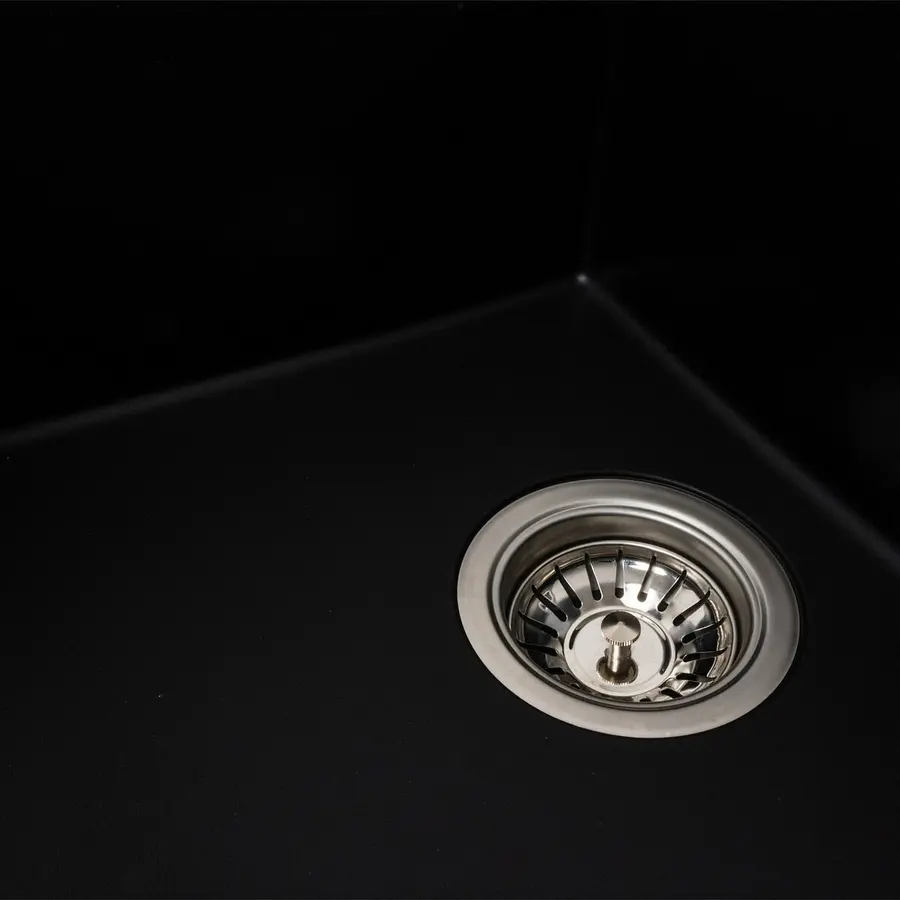 Гранитная мойка для кухни VALESO SOLID 7843 матовая Черная