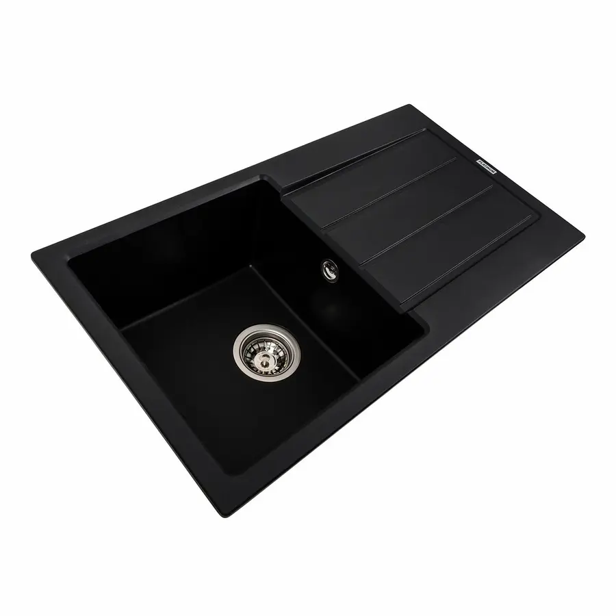 Гранитная мойка для кухни VALESO SOLID 7843 матовая Черная