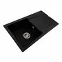 Гранитная мойка для кухни VALESO SOLID 7843 матовая Черная