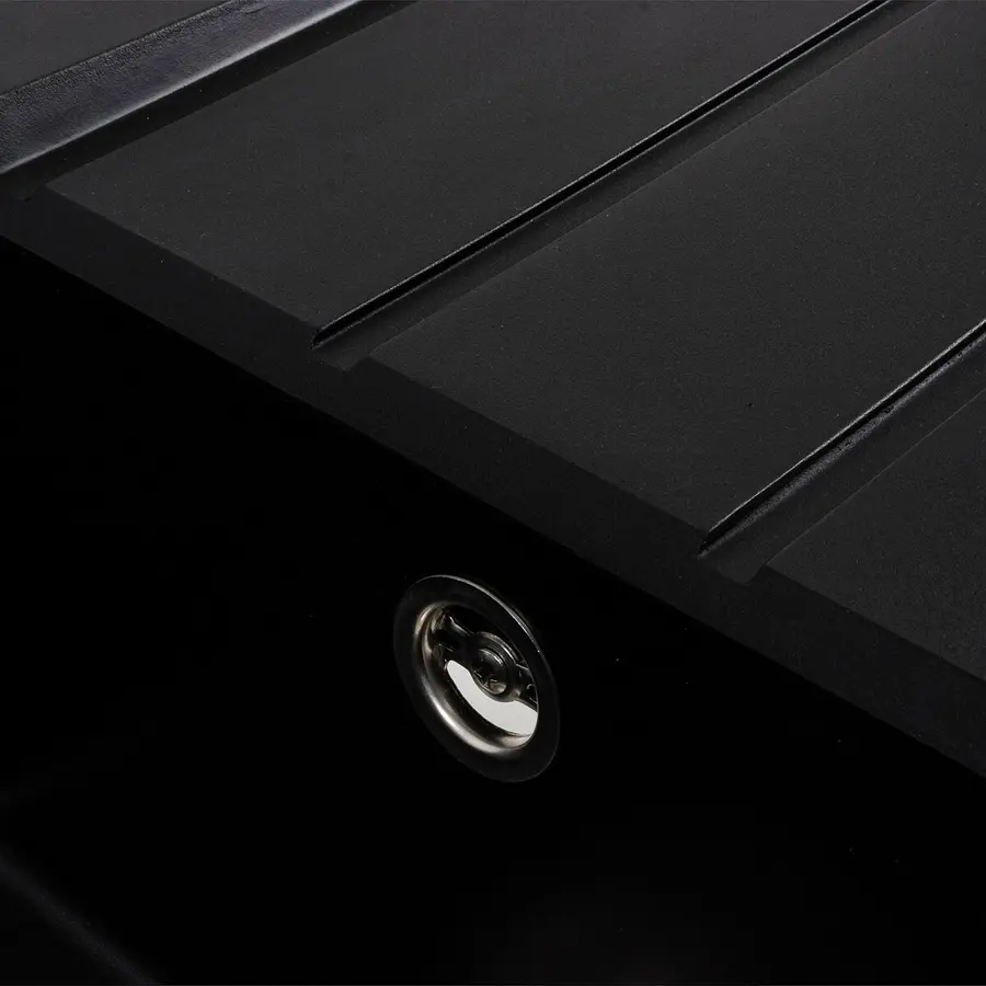 Гранитная мойка для кухни VALESO SOLID 7843 матовая Черная