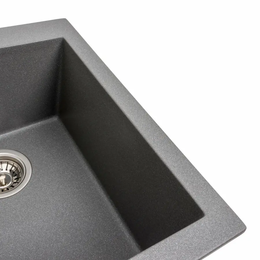Гранитная мойка для кухни VALESO SOKIL 4150 матовая Серый муссон