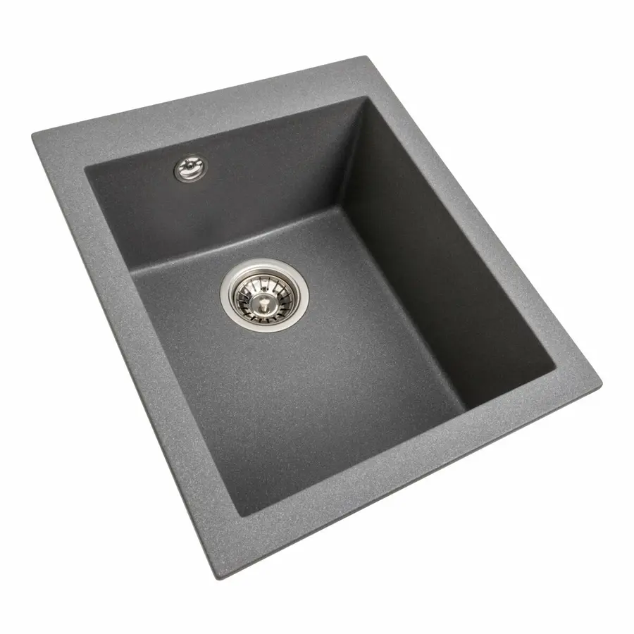 Гранитная мойка для кухни VALESO SOKIL 4150 матовая Серый муссон