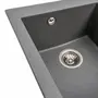 Гранитная мойка для кухни VALESO SOKIL 4150 матовая Серый муссон