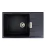 Гранітна мийка для кухні VALESO 7850 ROMA матовий Карбон