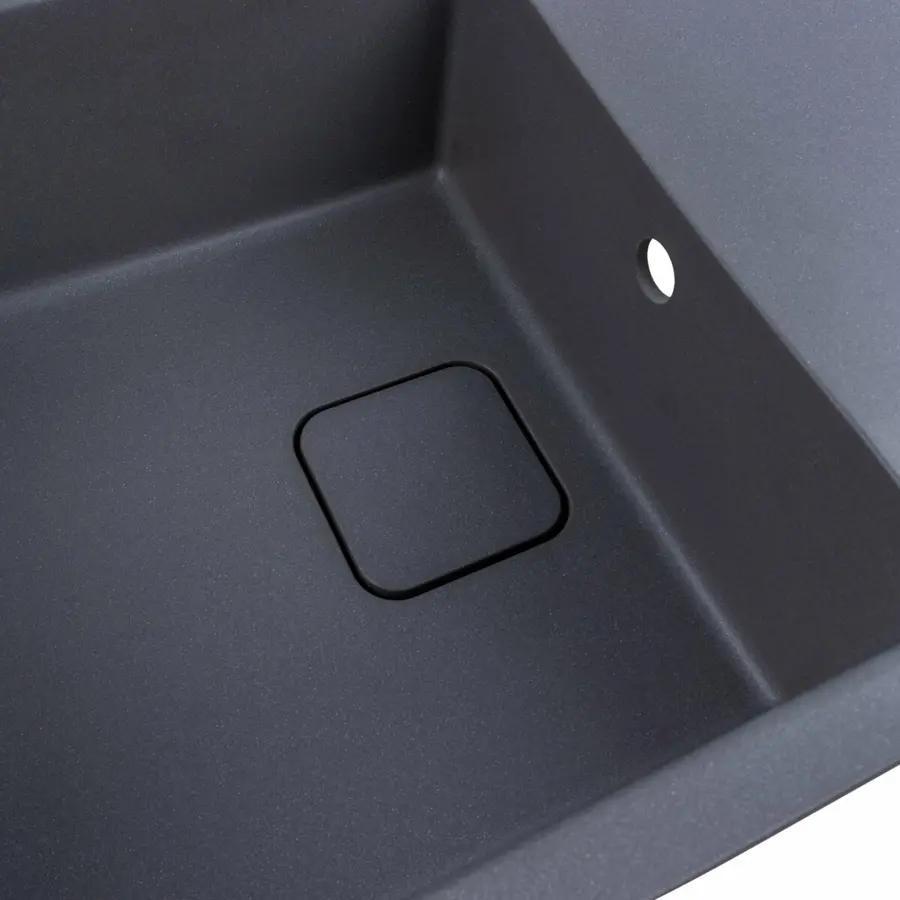 Гранітна мийка для кухні VALESO CUBE 7850 матова Сірий мусон