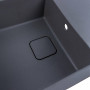 Гранитная мойка для кухни VALESO 7850 CUBE матовая Серый муссон