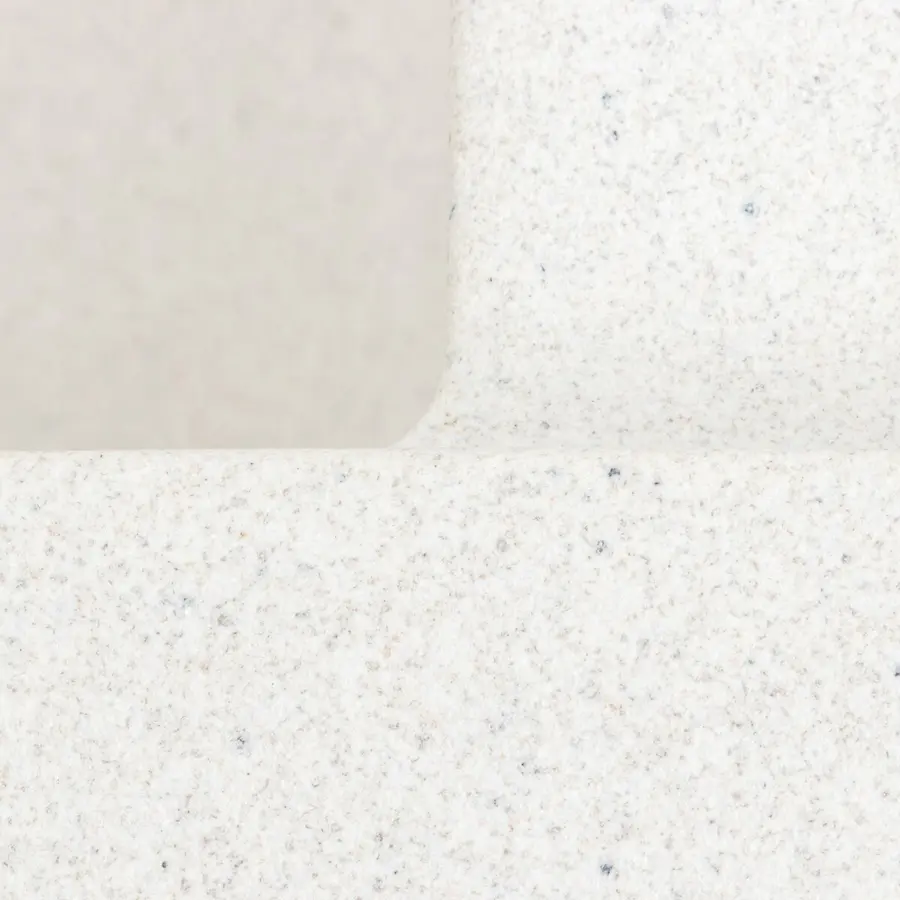 Гранитная мойка для кухни VALESO CASCADA 7050 матовая Белая в точку