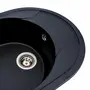 Гранитная мойка для кухни VALESO ONYX 5847 матовая Черная