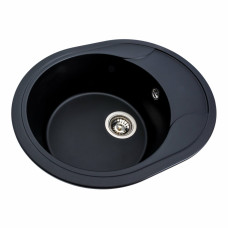 Гранитная мойка для кухни VALESO 5847 ONYX матовая (черная)