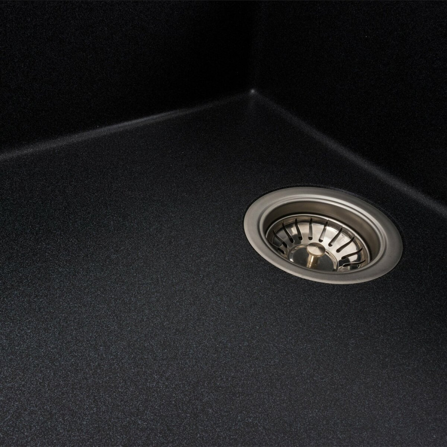 Гранитная мойка для кухни VALESO 8650 DIAMOND матовый Карбон