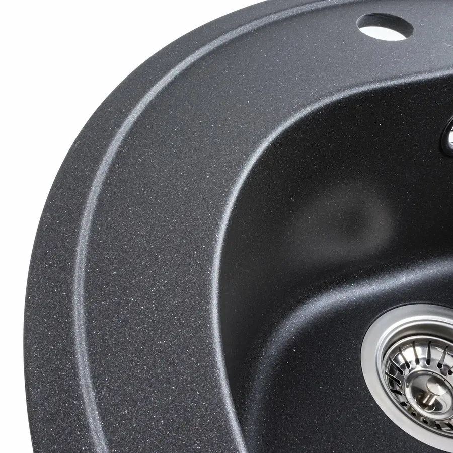 Гранитная мойка для кухни VALESO LUNA 510 матовая Морион