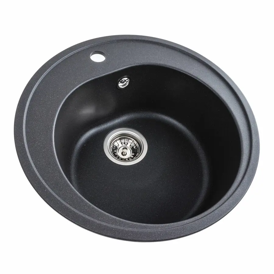 Гранитная мойка для кухни VALESO LUNA 510 матовая Морион