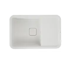 Гранітна мийка для кухні VALESO CUBE 7850 матова Білосніжна