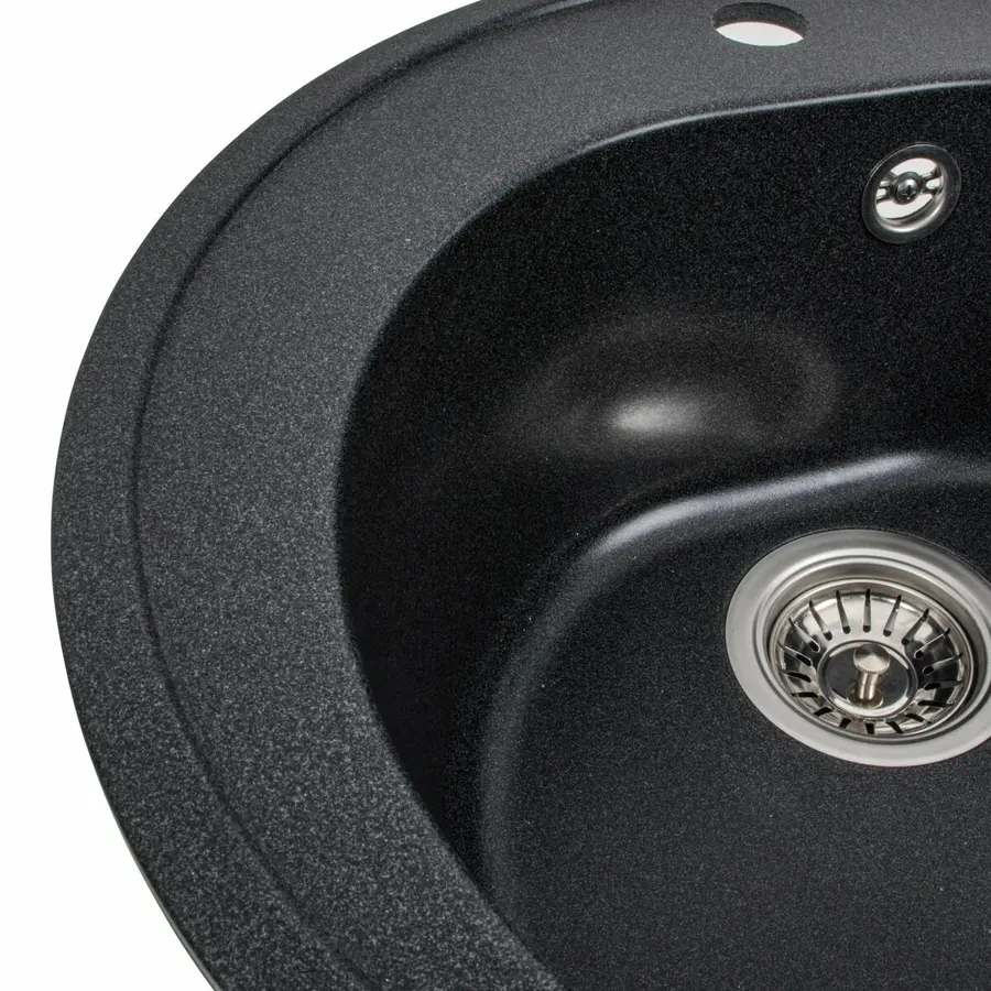 Гранітна мийка для кухні VALESO LUNA 510 матова Карбон