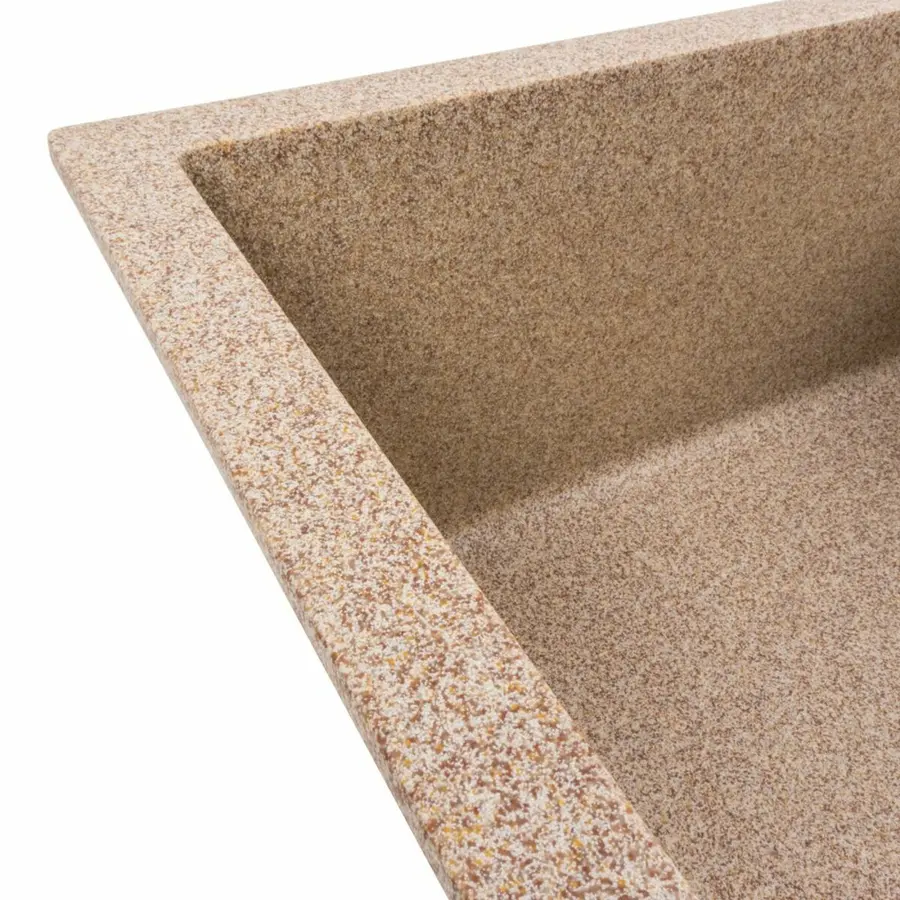 Гранітна мийка для кухні VALESO CASCADA 7050 матова Карамель