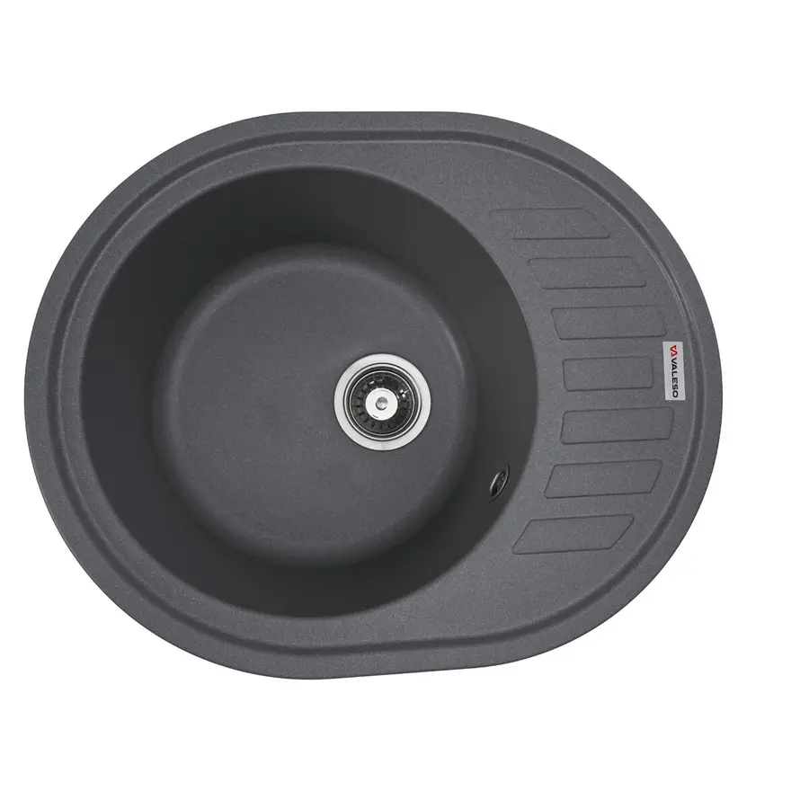 Гранитная мойка для кухни VALESO SOUL 6250 матовая Серый Мусон