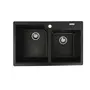 Гранітна мийка для кухні VALESO HARMONY 7850 матова Чорний металік