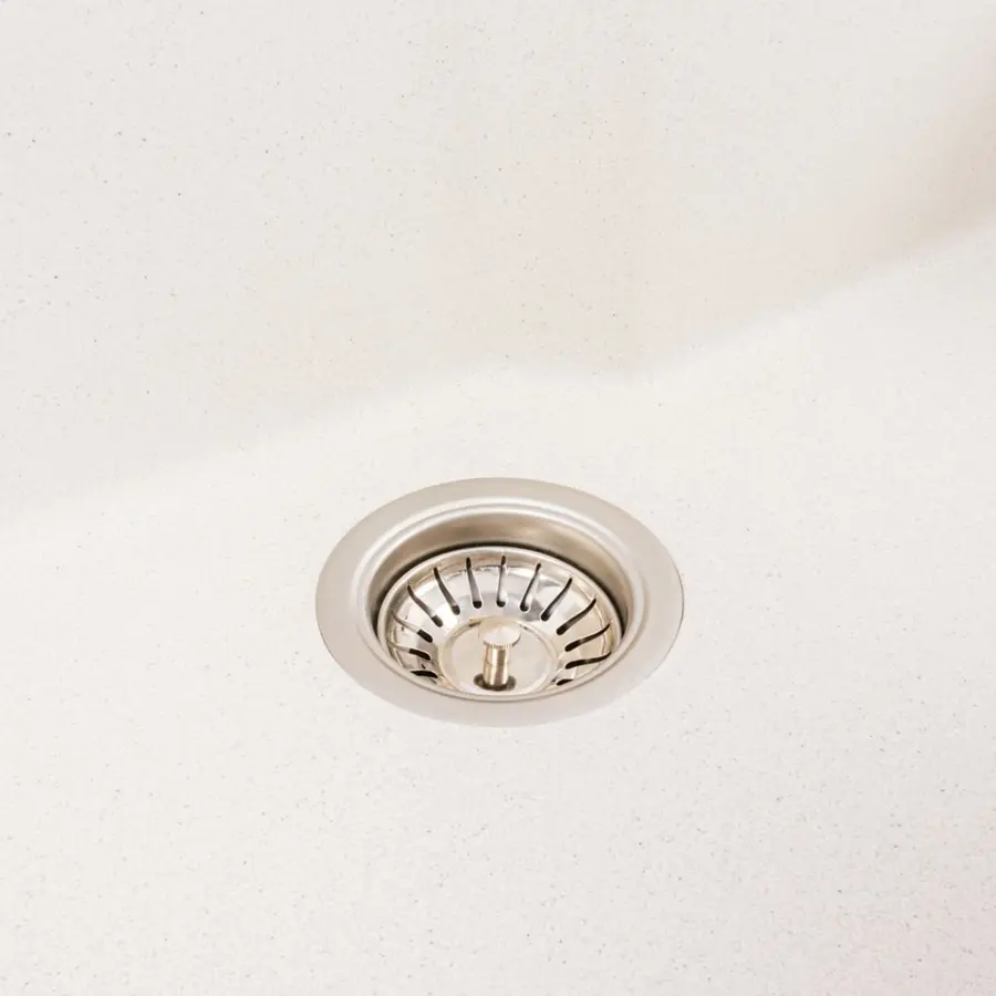 Гранітна мийка для кухні VALESO NIKA 7545 матова Біла в крапку