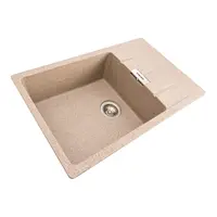 Гранітна мийка для кухні VALESO 7850 ROMA матова (карамель)