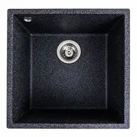 Гранітна мийка для кухні VALESO RUBA 4040 матова Графіт