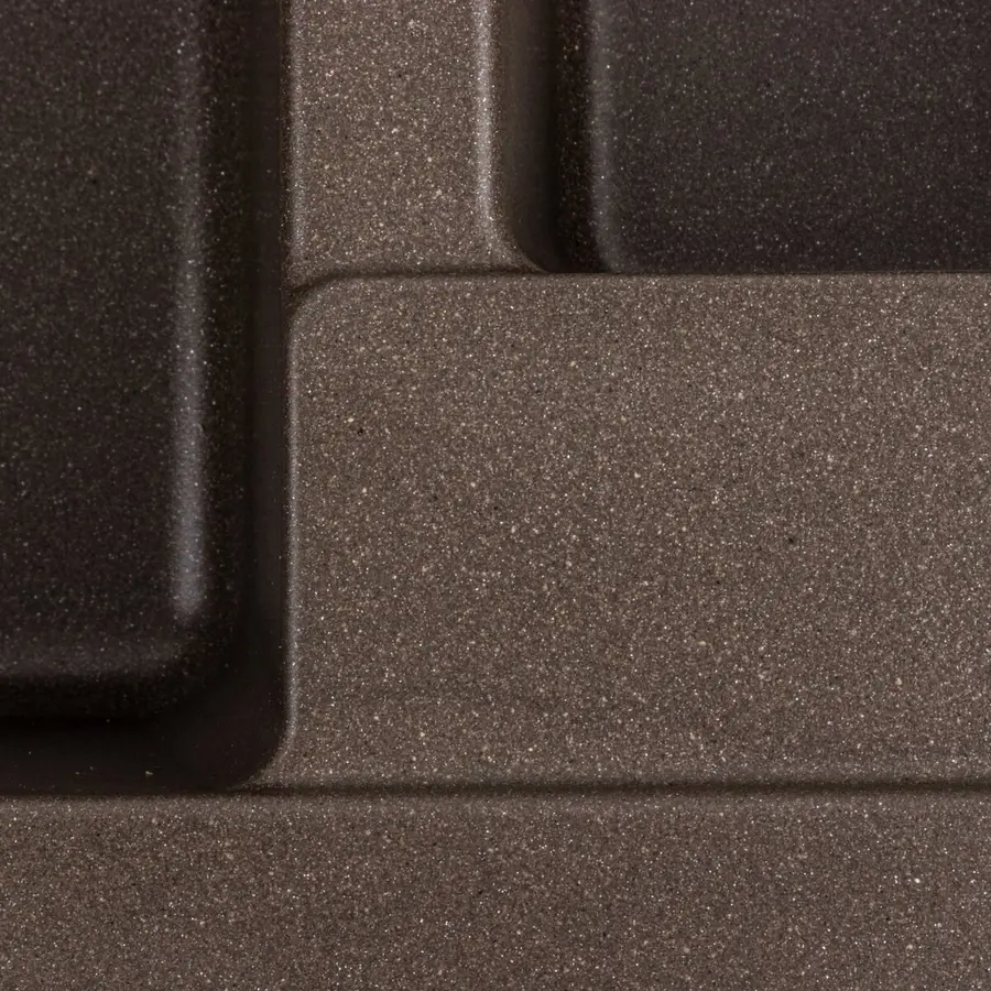 Гранитная мойка для кухни VALESO TOSKANA 7850W матовая Темная Скала