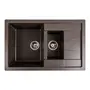 Гранитная мойка для кухни VALESO TOSKANA 7850W матовая Темная Скала