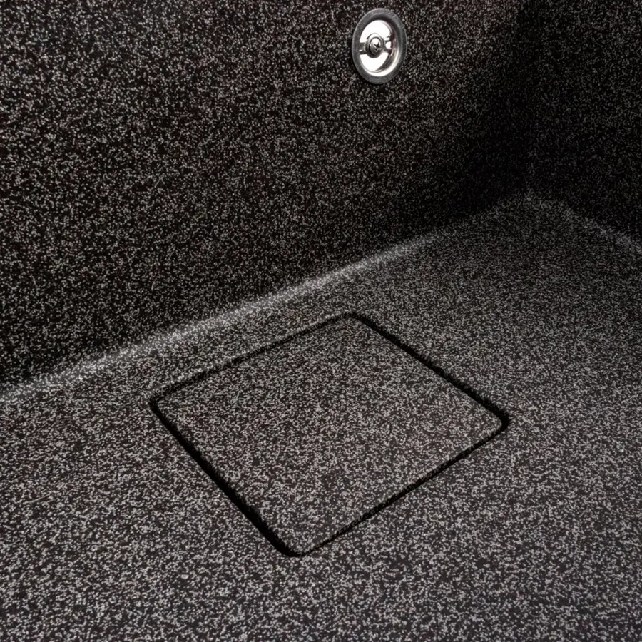 Гранитная мойка для кухни VALESO SHERLIT 6050 матовая Графит