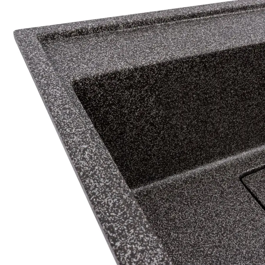 Гранитная мойка для кухни VALESO SHERLIT 6050 матовая Графит