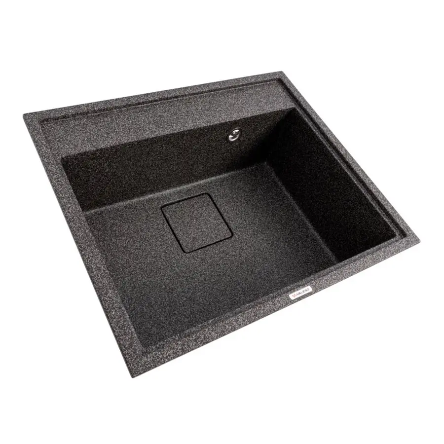 Гранитная мойка для кухни VALESO SHERLIT 6050 матовая Графит