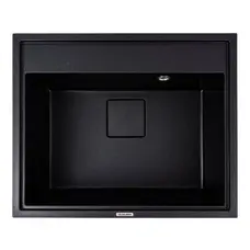 Гранітна мийка VALESO SHERLIT 6050 матова Чорний металік