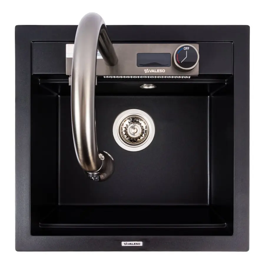 Гранитная мойка VALESO 5149 VIVA (чёрная)