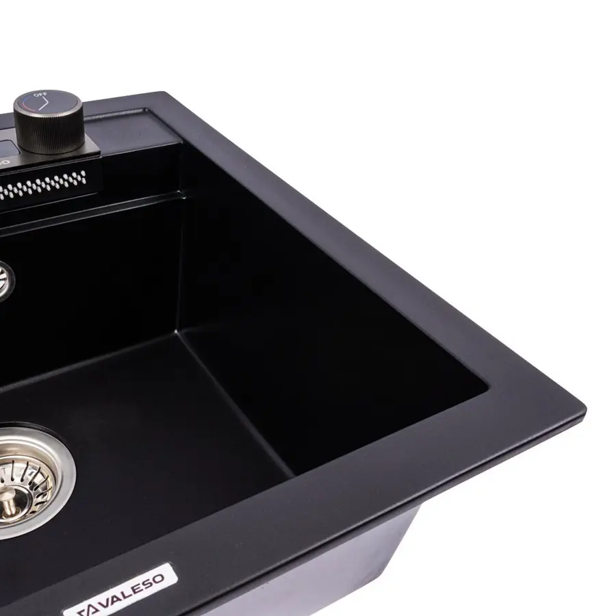 Гранитная мойка VALESO 5149 VIVA (чёрная)
