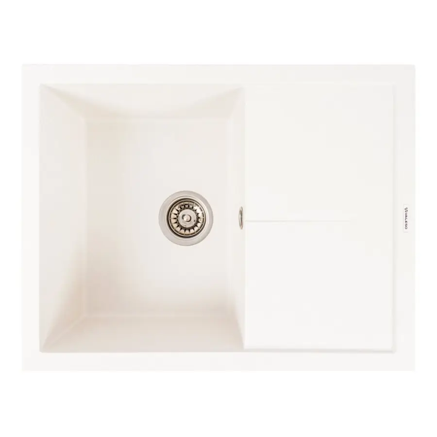 Гранитная мойка для кухни VALESO CRIPTA 6550 матовая Белоснежная