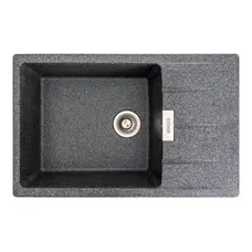 Гранітна мийка для кухні Platinum 7850 ROMA матова (графіт)