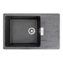 Гранітна мийка для кухні Platinum 7850 ROMA матова (графіт)