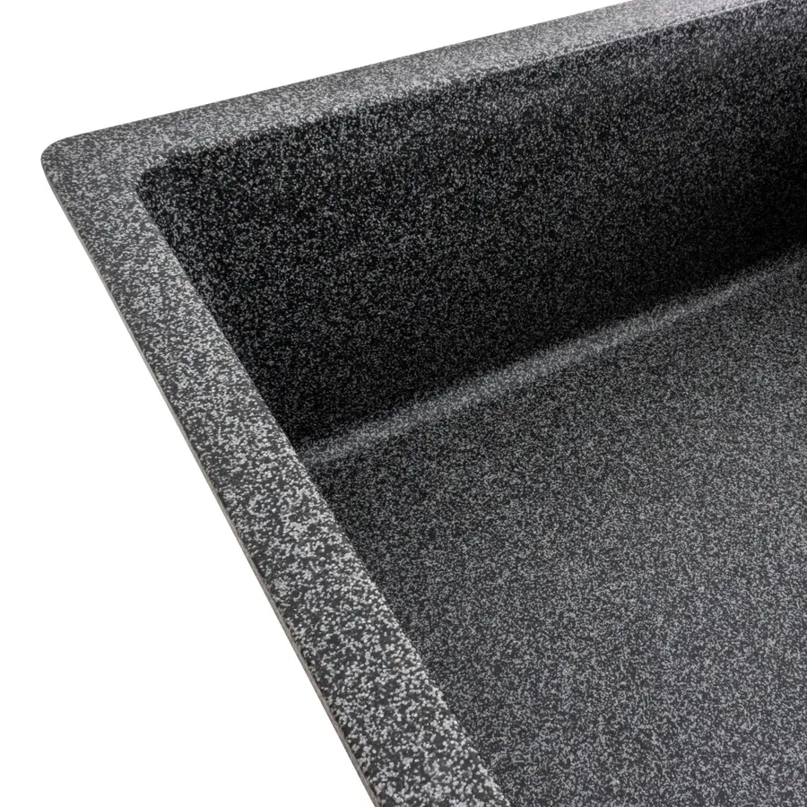 Гранітна мийка для кухні Platinum 7850 ROMA матова (графіт)