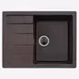 Гранітна мийка для кухні Platinum 6550 LOTOS глянець Шоколад