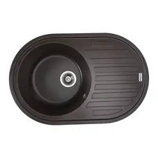 Гранітна мийка для кухні Platinum 7750 LIRA матова Шоколад